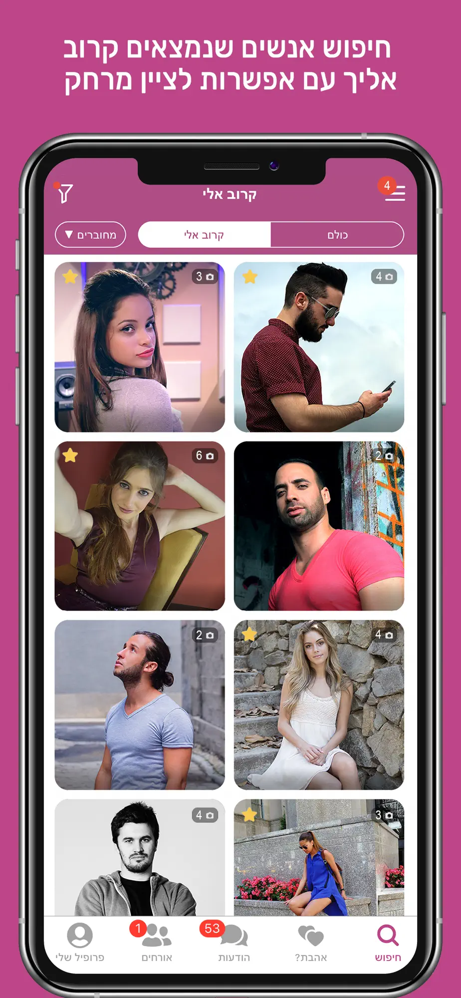 Dateland — רשת אתרי הכרויות (Dating Network) Screenshot 3