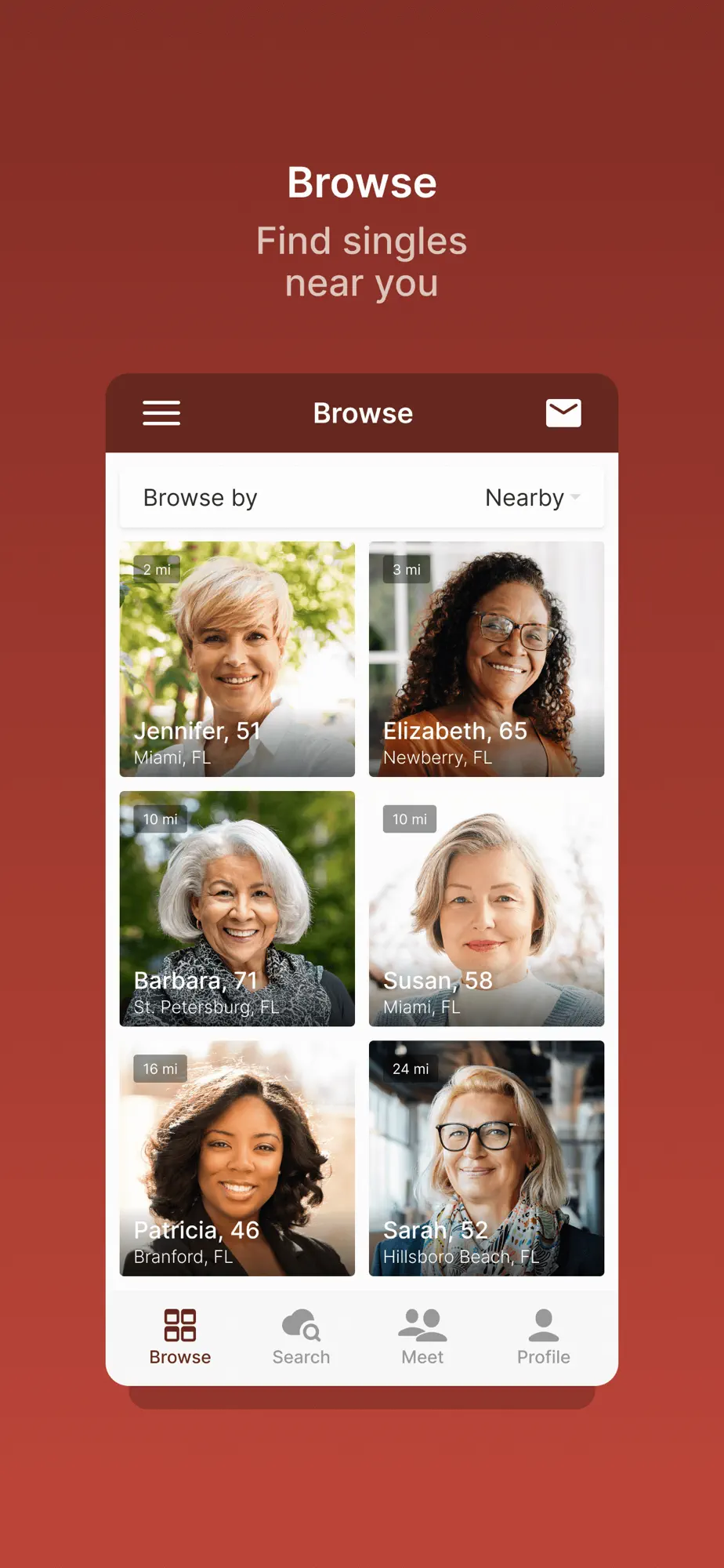 Widow Singles Dating App Screenshot 1